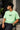 Men Green Oversize Embroidered T-shirt