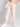 Men Ecru Straight Pizza Badge Jeans