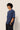 Men Solid Dust Blue Oversize Half sleeves T-shirt